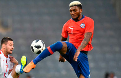 Chile withstand Serbia in a friendly game