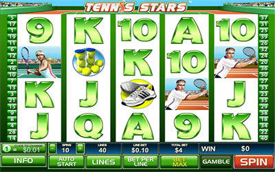 Sample image of a tennis theme slot